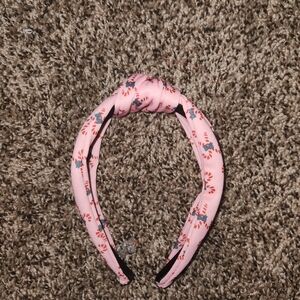 Willow boutique pink headband Christmas candy cane